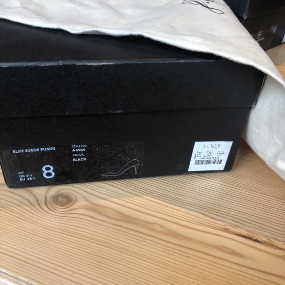 J crew Elsie pumps black suede US8 / EU38.5 - Picture 8 of 8